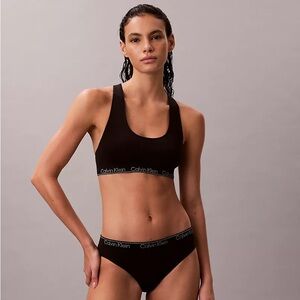Calvin Klein 205W39NYC Black Bralette & Thong Set